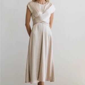 NWT Böhme Rosalind cocktail formal midi dress M